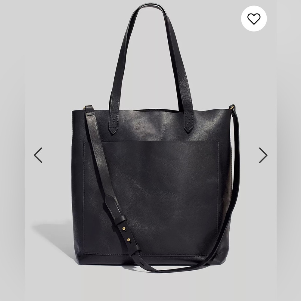 Madewell The Medium Transport Tote True Black Leather